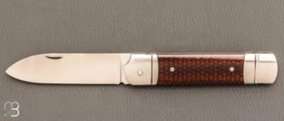   Couteau " Empire " de collection par Benjamin Mittay - Micarta Vintage et lame en 14c28n