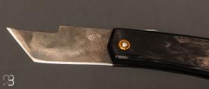 Couteau " Eustache " piémontais par Geoffroy Gautier - Corne noire