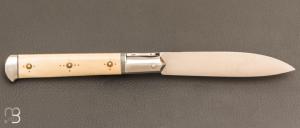    Couteau " Issoire 2 pièces " par Romain Alvarez - RWL34 et ivoire de mammouth