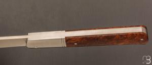  Couteau  "  Issoire  " par Maxime Surjous  - Bois de fer et lame en RWL34