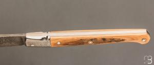 Couteau " Laguiole Droit " custom de Jérôme Bellon - Mammouth et damas