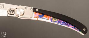 Couteau Le Coq Français modèle " Pop Art Valence "