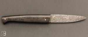   Couteau " Le Lombard Ultra-léger" par Fontenille-Pataud - Fatcarbon® et Damas