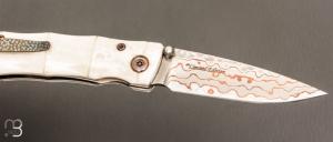  Couteau MC33MD par Mcusta - Corian et Rainbow damascus - Limited Edition