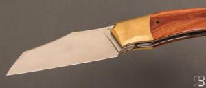 Couteau  "  custom " Micarta et lame en RWL34 de Berthelemy Gabriel - La Forge Agab