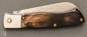  Couteau " Navaja Campesina" par Jesus Granda - Corne de buffle et damas