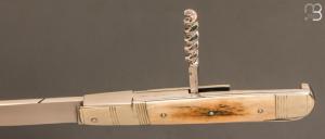   Couteau " Rumilly 3 pièces " par Erwann Aubriet - Ivoire de mammouth