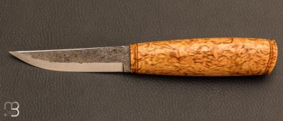 Couteau fixe nordique par Kaj EMBRETSEN - San-Ma et Bouleau Madr