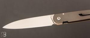  Couteau " Slim " custom par Philippe Jourget - Titane et RWL34