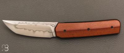   Couteau " Small Sanjo " par Guy Poggetti - Micarta et C130