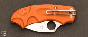  Couteau Spyderco Meerkat Burnt Orange Sprint Run HAP40 - SPC64JPBORE