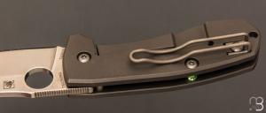 Couteau " Techno Pin 2 " par SPYDERCO - Titane et lame en CTS-XHP