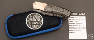    Couteau custom par Berthelemy Gabriel - La Forge Agab - Damas et Mammouth