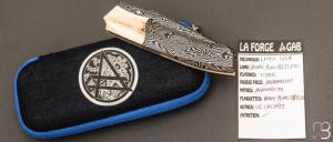    Couteau custom par Berthelemy Gabriel - La Forge Agab - Damas et Mammouth