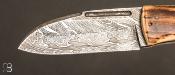 Couteau " Condor " custom de Philippe Ricard - Mammouth et damas