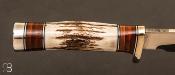 Couteau droit Randall N°25 Trapper - Bois de cerf