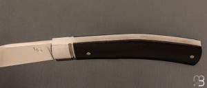 Couteau pliant de poche par Laurent Gaillard - Ebène / 14C28N