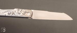   Couteau " Slipjoint "  custom par Philippe Jourget - Titane et RWL34