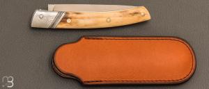  Couteau " Le Thiers " de Robert Beillonnet - ivoire de mammouth et RWL34