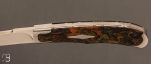  Couteau " Mini-Mix " pliant artisanal de Cyril Kalisz - Rag Micarta et RWL34