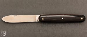    Navette de collection par Adrien Vautrin - Acier inoxydable 14c28N et corne de buffle