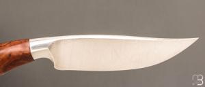  " Nightingale variation Knife " custom par Oliver Goldschmidt - Bois de fer et damas