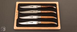 Coffret de 4 couteaux de table LAGUIOLE par Laguiole en Aubrac - Multi-bois