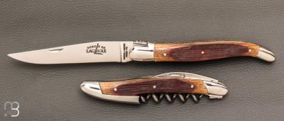  Coffret duo d'exception couteau & sommelier par la Forge de Laguiole - Chêne de barrique