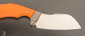 Couteau " 2.5 doigts " lock-back par Albin Deloison - G10 et lame en N690Co