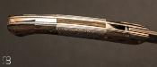 Couteau de poche Atelier 1515 pièce unique - Damasteel et Mammouth fossilisé