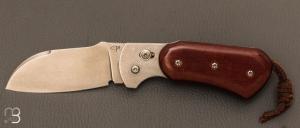    Couteau  "  BabiRoussa " par Éric Parmentier - Micarta