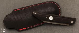    Couteau " Balthazard " de collection par Benjamin Mittay - Ebène et lame en 80crv2