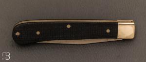 Couteau " Trapper Uno Jute Micarta Black  " by Böker Solingen - 110042