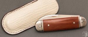 Couteau " Bouledogue " fait main par Laurent Gaillard - Micarta / 14C28N