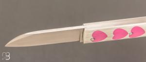   Couteau " Cœur  " par Nicolas Couderc - G10 et RWL-34