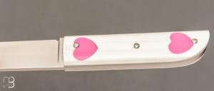   Couteau " Cœur  " par Nicolas Couderc - G10 et RWL-34