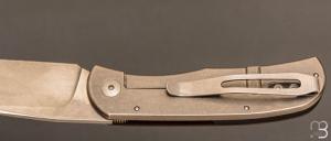    Couteau  " Citizen full custom " par Sacha Thiel - Bois de fer/Titane et RWL34