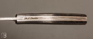    Couteau " Pièce unique " par Alain & Joris Chomilier - Damas carbone de Baker Forge et morta