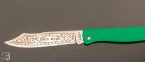  Couteau  " Douk-Douk " de poche Color vert PM par Cognet - Nouvelle Version
