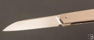  Couteau " Dreit " custom par Philippe Jourget - Titane et RWL34