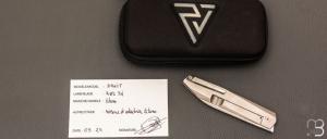  Couteau " Dreit " custom par Philippe Jourget - Titane et RWL34