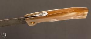   Couteau " Eustache " piémontais par Geoffroy Gautier - Corne