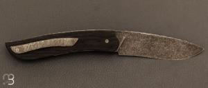  Couteau " Gyr " front flipper custom par Tim Bernard - Morta