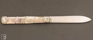  Couteau "Interprétation du Violon" par Romain Alvarez - Nacre noire