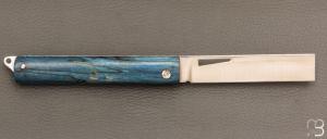 Couteau "L'Olonnois" de L'atelier du capitaine - Hêtre échauffé stabilisé