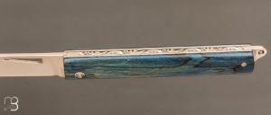 Couteau "L'Olonnois" de L'atelier du capitaine - Hêtre échauffé stabilisé