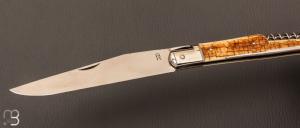 Couteau " Laguiole 3 pièces " par Romain Alvarez - RWL-34 et mammouth