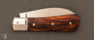   Couteau  "  Le Bourru " custom de Jérôme Bellon - Bois de fer et RWL-34