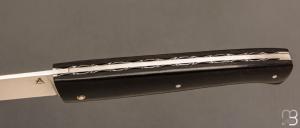   Couteau " Le Lombard " par Fontenille-Pataud - Ébène et 14c28n