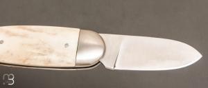   Couteau " Le Manu " par La Bonne Trempe - Bois de cerf et 14c28